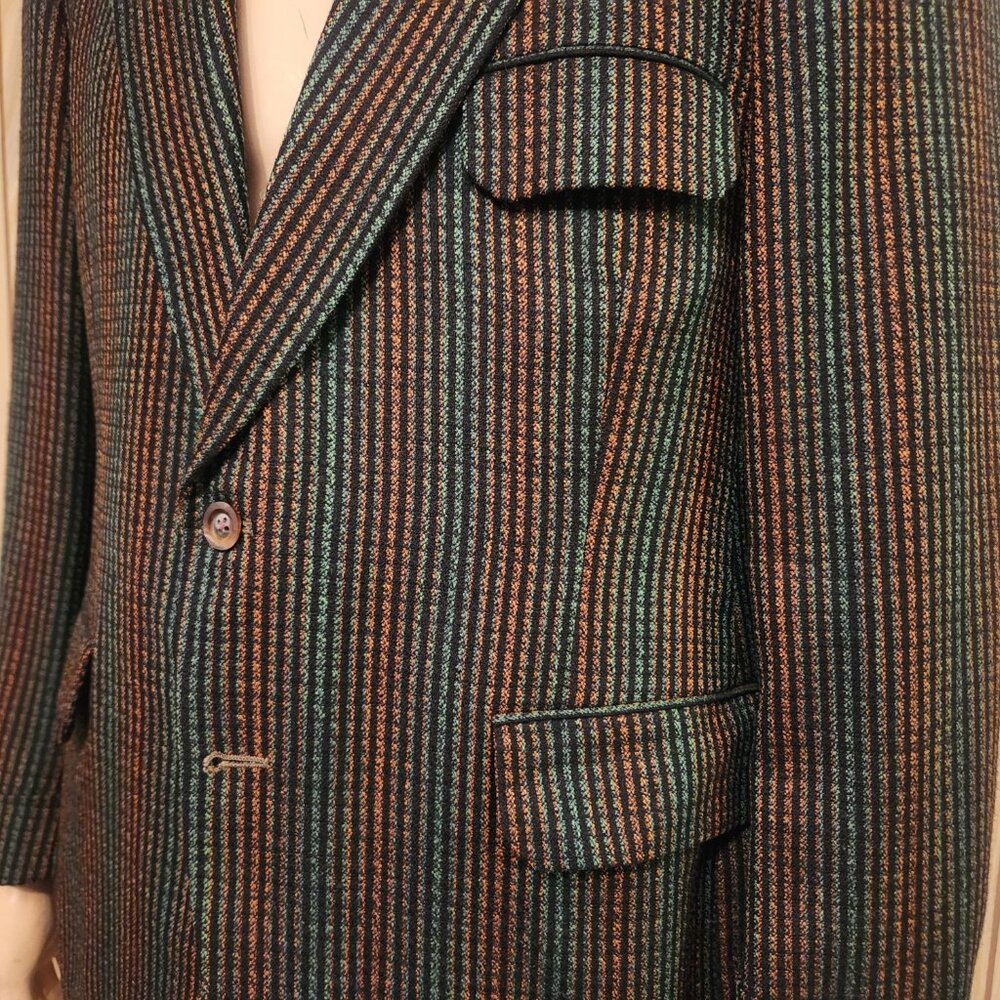 Vintage Sport Coat 41r Custom Mod Hollywood 1960s - image 5